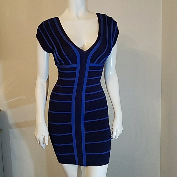 Bebe blue bandage dress - Picture 3 of 8
